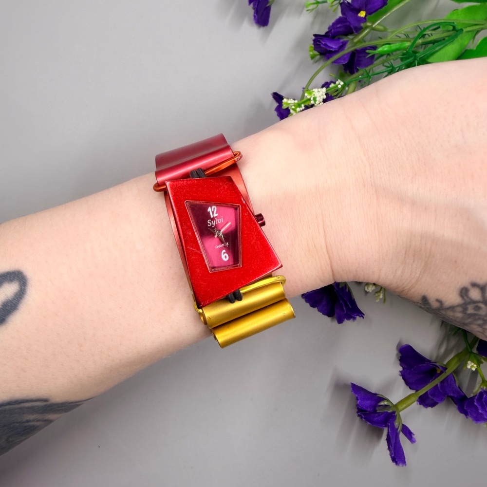 Vintage Eclat by Designer Sylvi Harwin Rainbow Watch